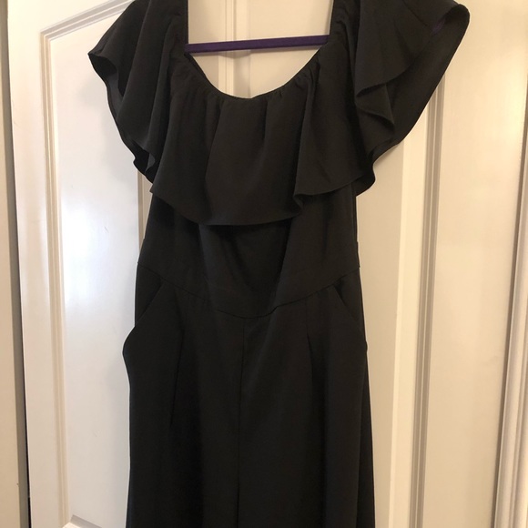 banana republic one shoulder jumpsuit